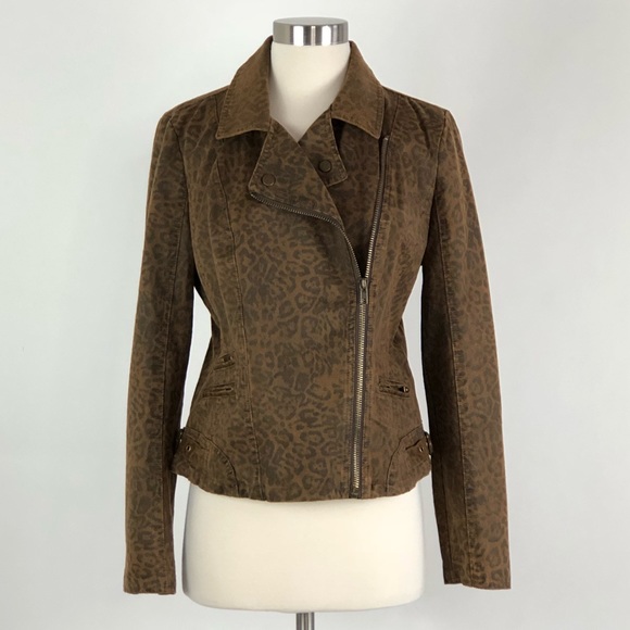 Kut from the Kloth Jackets & Blazers - Kut from the Kloth | Leopard Print Moto Jacket